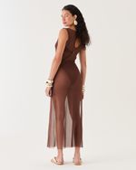 VESTIDO TULE MARROM GI 