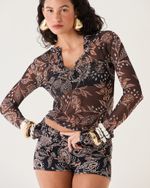 CAMISA TULE ESTAMPADA MAJA SHOP2GETHER
