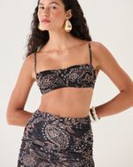 SAIA DRAPEADA TULE ESTAMPADA LAURA SHOP2GETHER