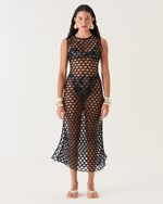 VESTIDO SOFIA MACRAME PRETO