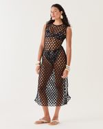 VESTIDO SOFIA MACRAME PRETO