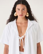 CAMISA ELOISE ATOALHADO BRANCA