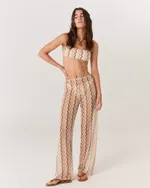 CALÇA TULE ESTAMPADA WAVES YASMIM 