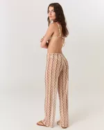 CALÇA TULE ESTAMPADA WAVES YASMIM 