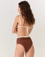 TOP BIQUÍNI FAIXA MARROM LANNA