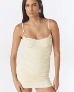VESTIDO MEIA TAÇA MANTEIGA VESTÔ FLORENCE NK 