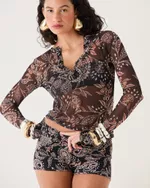 CAMISA TULE ESTAMPADA MAJA SHOP2GETHER