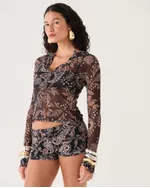 CAMISA TULE ESTAMPADA MAJA SHOP2GETHER