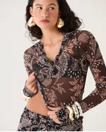 CAMISA TULE ESTAMPADA MAJA SHOP2GETHER