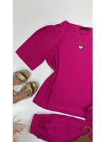 Conjunto Jogger Manga Princesa Pink 