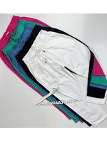 Calça Jogger Sarja Amarração branca 