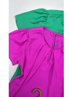 Blusa de Crepe Manguinha Pink