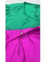 Blusa de Crepe Manguinha Pink