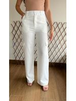 Calça Wide Leg Alfaiataria Cargo Branco 