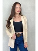 Blazer Alongado Nude 