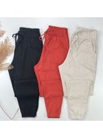 Calça Jogger Linho Terracota 