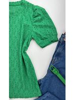 Blusa Malha Laise Verde Bandeira 
