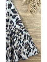 Vestido Plissado Onça 