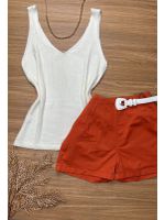 Blusa Tricô Verão Branca