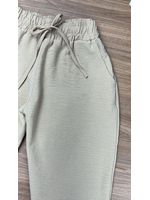 Calça Jogger Crepe Duna Bege