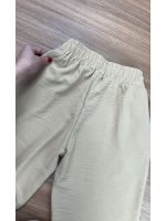 Calça Jogger Crepe Duna Bege