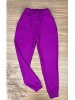 Calça Jogger Crepe Duna Fucsia