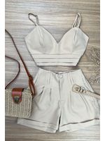 Conjunto Alfaiataria bege