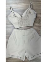 Conjunto Alfaiataria bege