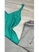 Blusa Tricô Alça Verde