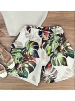 Short Alfaiataria Estampado Cru 