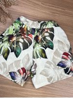 Short Alfaiataria Estampado Cru 