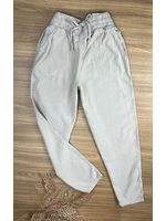 Calça Jogger Tencel Bege