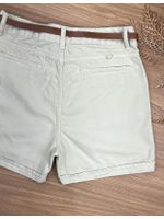 Short Com Cinto Sarja Bege 