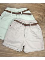 Short Com Cinto Sarja Nude