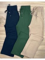 Calça pantalona crepe duna Nude