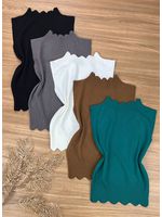 Blusa Tricô Modal Branca