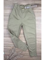 Calça Cenoura Caramelo Com Cinto