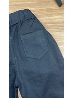 Calça Cenoura Preta Com Cinto Quadradinho 