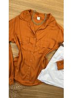 Camisa Viscolinho Terra Cota