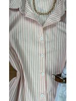 Camisa Risca De Giz Rosa