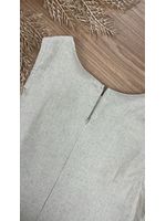 Vestido Longo Linho Cru 