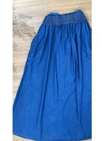 Saia Midi Jeans Tencel 