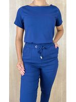 Conjunto Viscolinho Com Elastano Azul Marinho