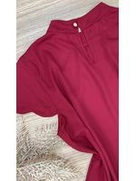 Blusa Manga Curta Crepe Cereja 