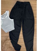Calça Jogger Tencel Preta