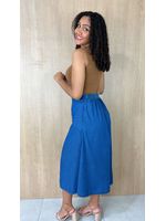 Saia Midi Jeans Tencel 