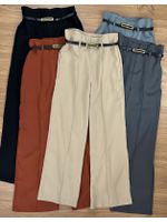 Calça Wide Alfaiataria Bege