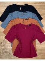 Blusa Viscolinho Cinza
