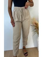 Calça Jogger Tencel Bege