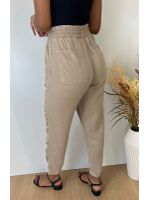 Calça Jogger Tencel Bege